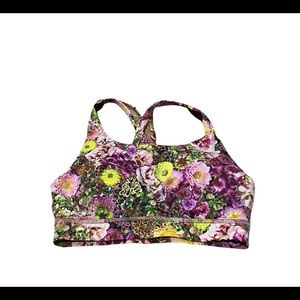Womens Lululemon Sports Bra Floral Size 4